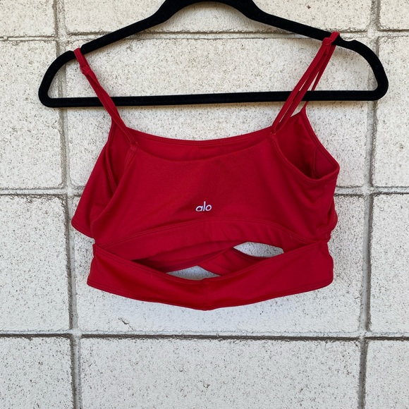 ALO Yoga Red Sports Bra - Picture 4 of 5
